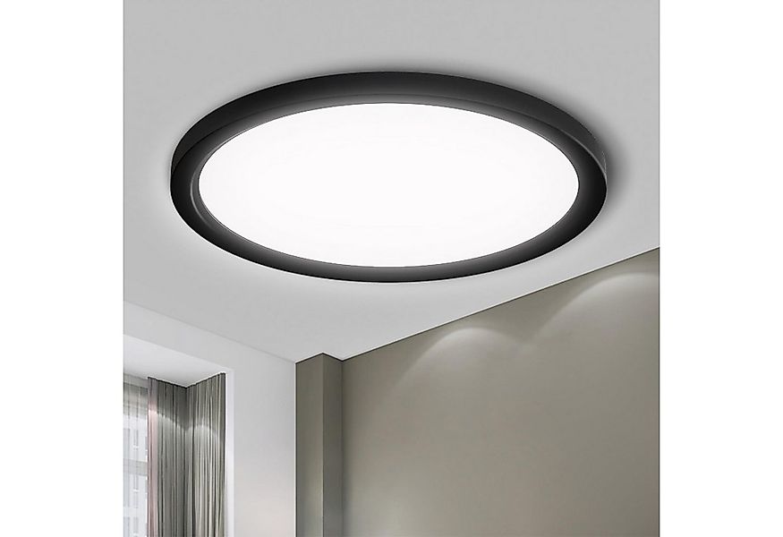 LQWELL LED Deckenleuchte Rund Flach LED Deckenlampe 2 Stück, 18W,1600LM, LE günstig online kaufen