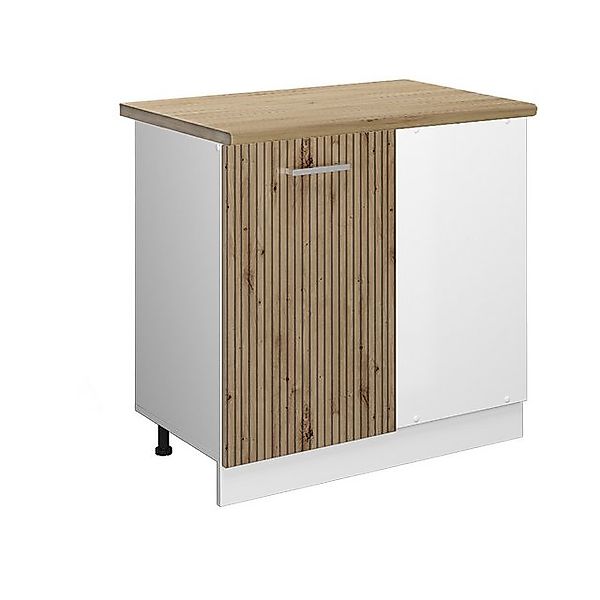 Vicco Eckunterschrank R-Line Küchen Eckschrank Artisan-Eiche/Weiß 86 cm AP günstig online kaufen