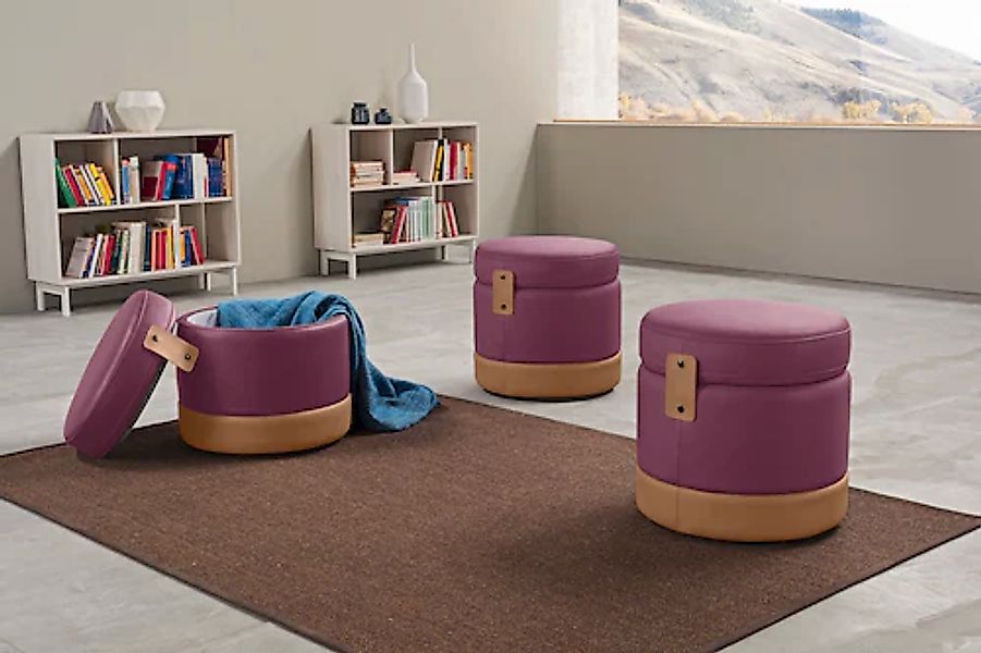 Egoitaliano Hocker »Tonder, Designhocker als Blickfang mit tollen Details« günstig online kaufen