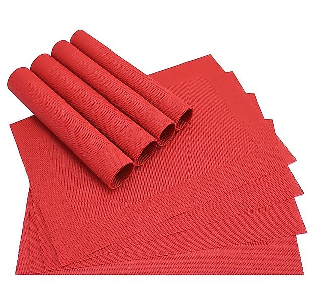 matches21 HOME & HOBBY Platzset Tischset BORDA 8er rot Tischunterlage als T günstig online kaufen