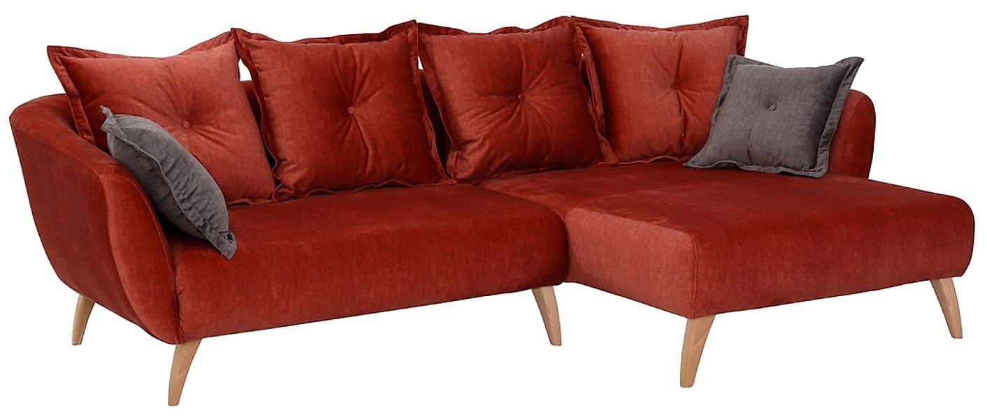 Home affaire Ecksofa "Baggio formschöne Polsterecke, bequem, Breite 277cm, günstig online kaufen