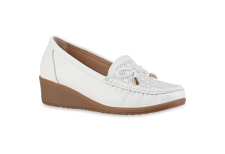 VAN HILL 841619 Slipper Damen Keilslippers Slippers Bequeme Schleifen Profi günstig online kaufen