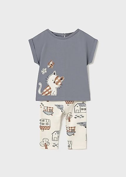 Mayoral Print-Shirt Gemustertes Leggings-Set mit T-Shirt günstig online kaufen