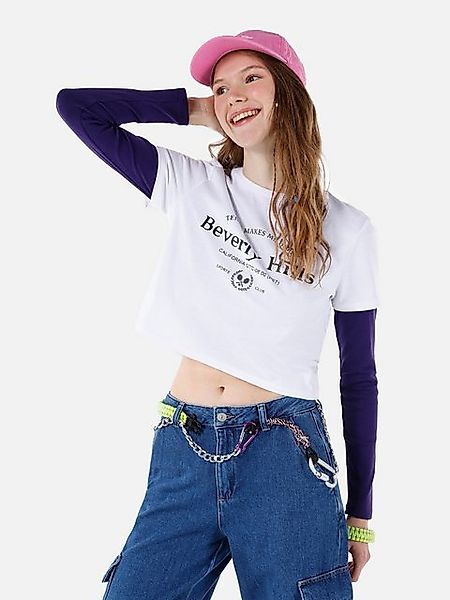 Colins T-Shirt Colins Regular Fit Rundhals bedrucktes Damen-Kurzarm-T-Shirt günstig online kaufen