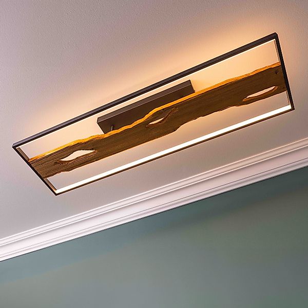 Lightbox Deckenleuchte, LED fest integriert, Warmweiß, günstig online kaufen