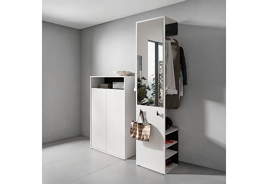 byLIVING Garderoben-Set Lyon, platzsparender Garderobenschrank mit großem S günstig online kaufen