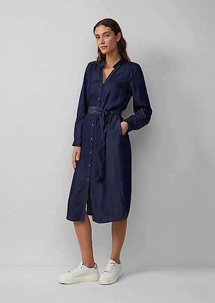 s.Oliver BLACK LABEL Maxikleid Hemdblusenkleid in Denim-Optik günstig online kaufen