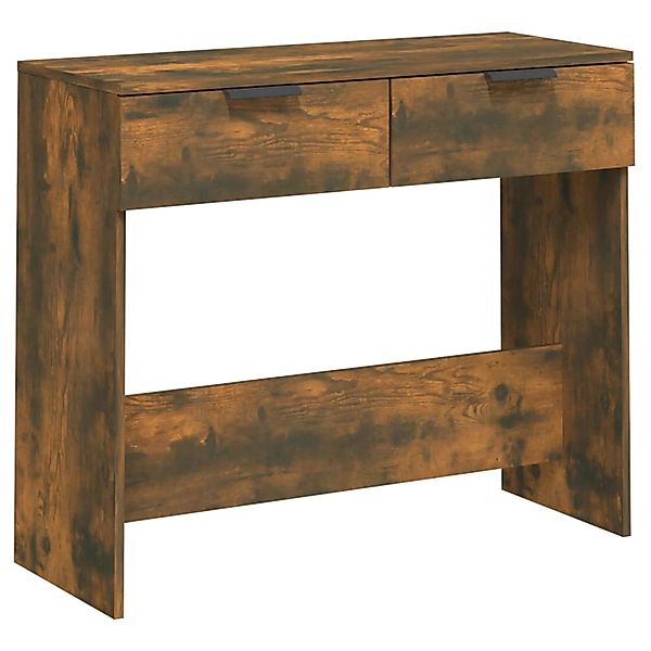 vidaXL Konsolentisch Räuchereiche 90x36x75 cm Holzwerkstoff 817072 günstig online kaufen