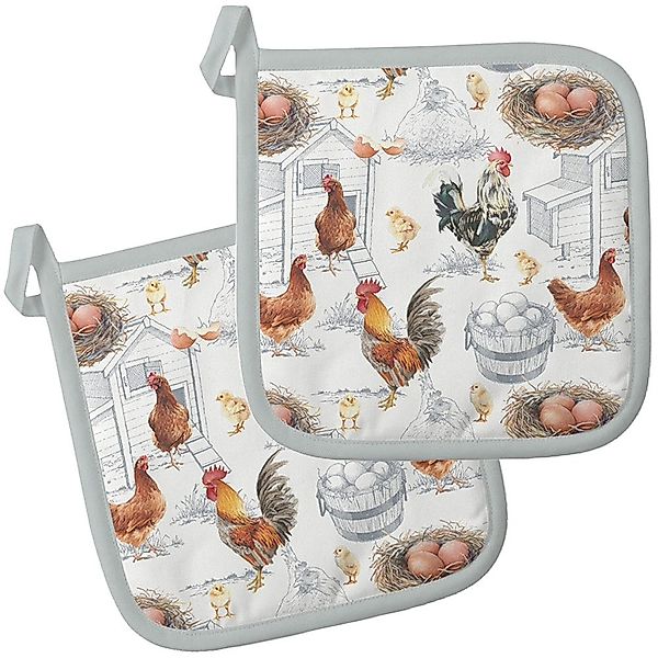 Ambiente® Topflappen Chicken farm, (2-tlg., 2-teilig), günstig online kaufen