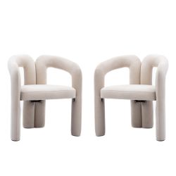 Odikalo Esszimmerstuhl 2-Stück Freizeitstühle Samt gepolsterte günstig online kaufen