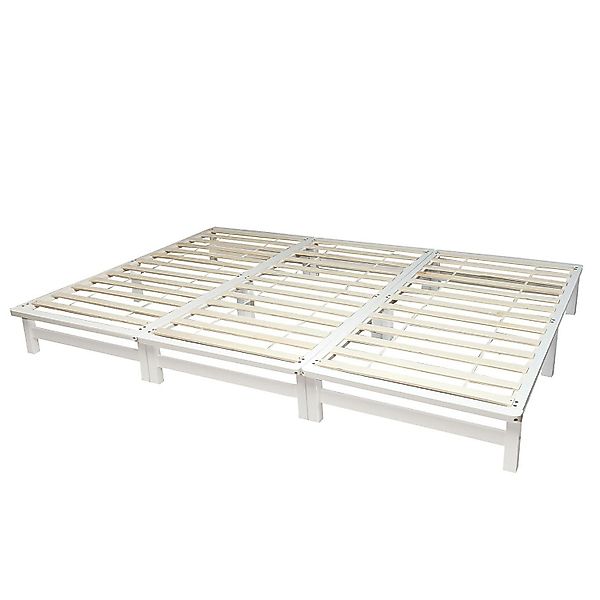 Homestyle4u Bett 270x200 Familienbett XXL Weiß günstig online kaufen