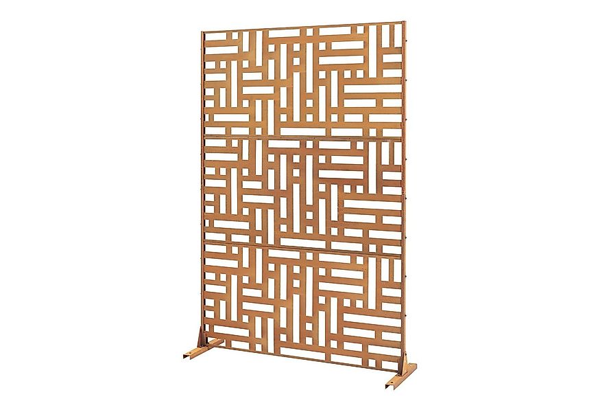 casa.pro Raumteiler, »Bernalda« Trennwand Stahl 180 x 120 cm Edelrost günstig online kaufen