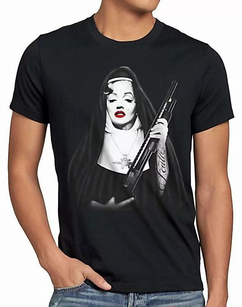 style3 Print-Shirt Herren T-Shirt Marilyn Gebetsschwester tattoo monroe roc günstig online kaufen