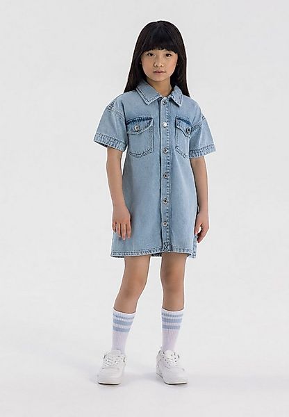 MINOTI Jeanskleid Hemdkleid mit kurzen Ärmeln (2y-14y) günstig online kaufen