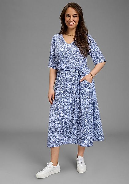 Laura Scott CURVE Midikleid in geblümter Optik günstig online kaufen