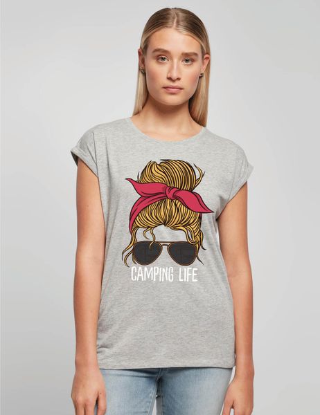 Youth Designz Print-Shirt "Camping Life Frau" günstig online kaufen
