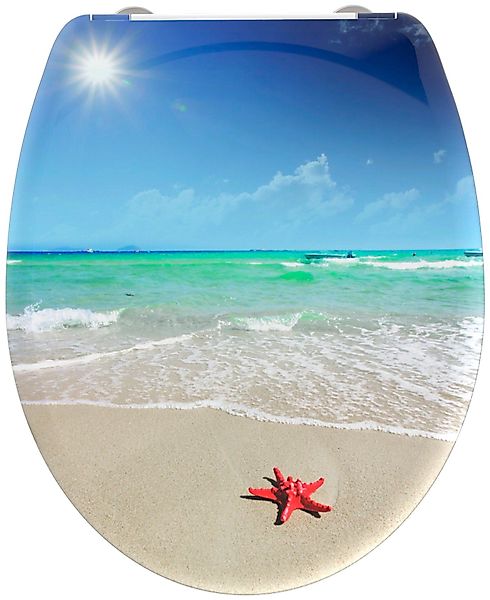 welltime WC-Sitz Beach, abnehmbar, Absenkautomatik, bruchsicher, günstig online kaufen