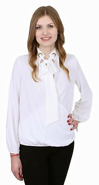 Sarcia.eu Blusentop John Zack elegante Bluse mit Schleife ecru S günstig online kaufen