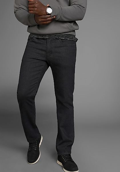 Arizona Stretch-Jeans, gerade Beinform, niedrige Leibhöhe, mit Gürtelschlau günstig online kaufen