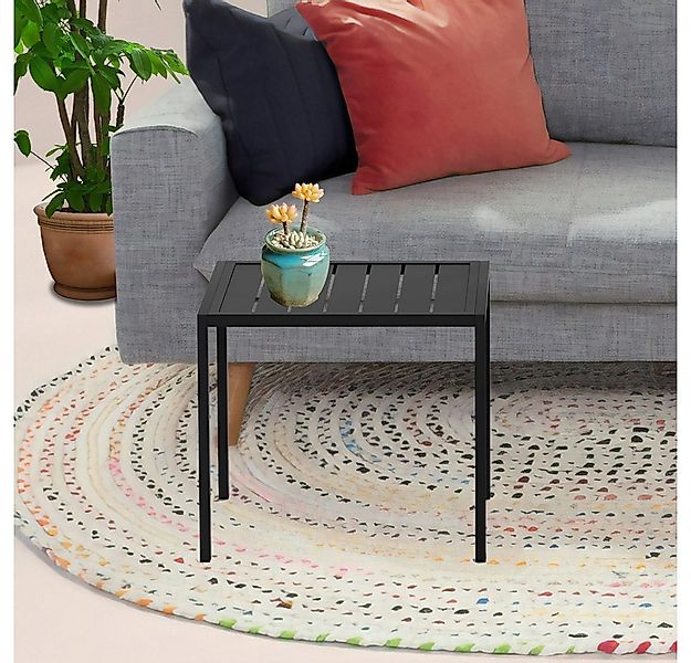 Melko Gartentisch Aluminium Beistell Balkontisch rechteckig Terrassentisch günstig online kaufen