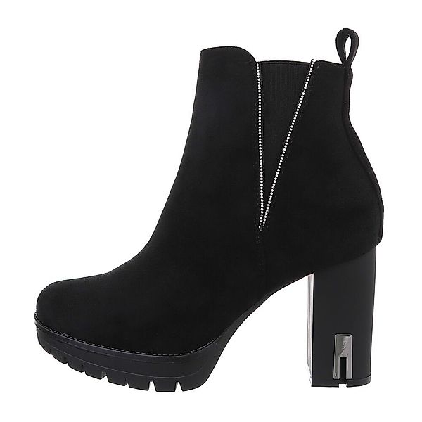 Ital-Design Damen Freizeit High-Heel-Stiefelette (84556942) Blockabsatz günstig online kaufen