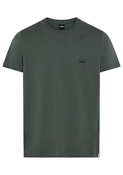 BOSS T-Shirt Rundhals, Jersey, kleines Logo, regular fit günstig online kaufen