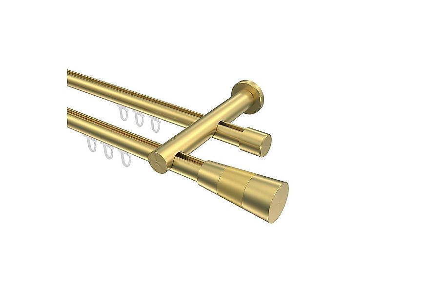 INTERDECO Gardinenstange Platon Tanara, Ø 20 mm, 2-läufig, Wandmontage, Mes günstig online kaufen