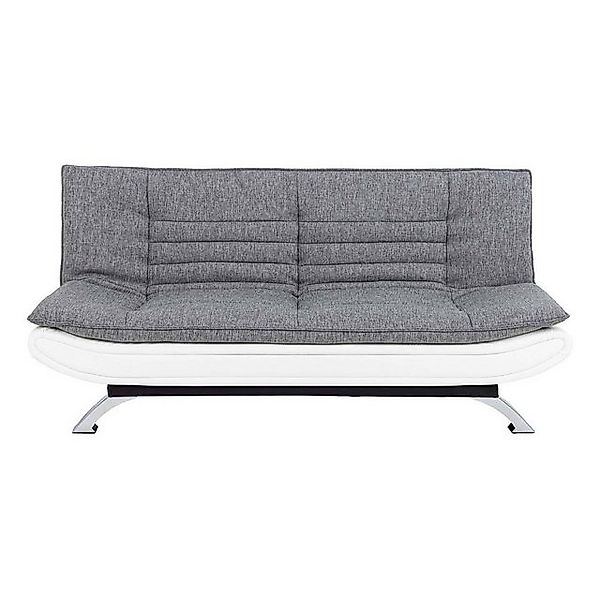 ebuy24 Schlafsofa Fanny Schlafsofa in hellgrau und weissen Design. günstig online kaufen