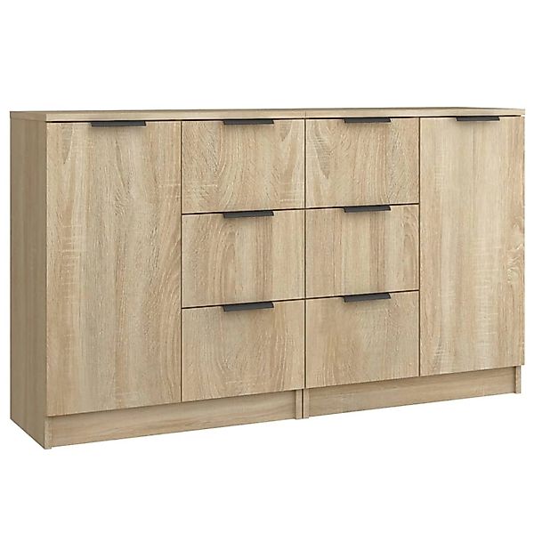 vidaXL Sideboards 2 Stk Sonoma-Eiche 60x30x70 cm Holzwerkstoff 3115790 günstig online kaufen