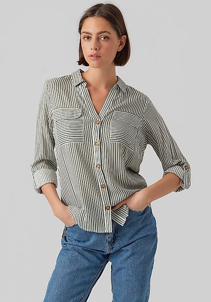 Vero Moda Hemdbluse "VMBUMPY L/S SHIRT NEW WVN GA NOOS" Viskose, regular fi günstig online kaufen