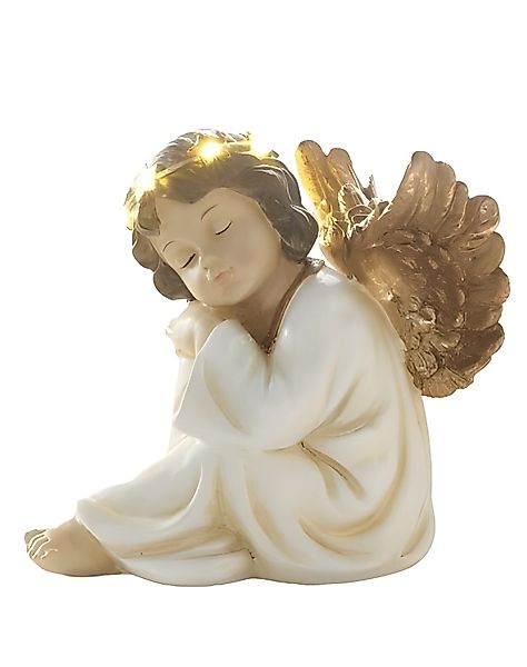 Dekoleidenschaft LED-Dekofigur Engel "Lichterkranz", christliche Engelfigur günstig online kaufen