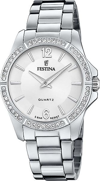 Festina Quarzuhr Mademoiselle F20593/1, Armbanduhr, Damenuhr, Edelstahlarmb günstig online kaufen