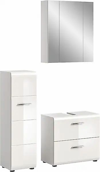 INOSIGN Badezimmer-Set Set, 3 Stk. tlg. Florenz, Badkombination 3-tlg., Wei günstig online kaufen