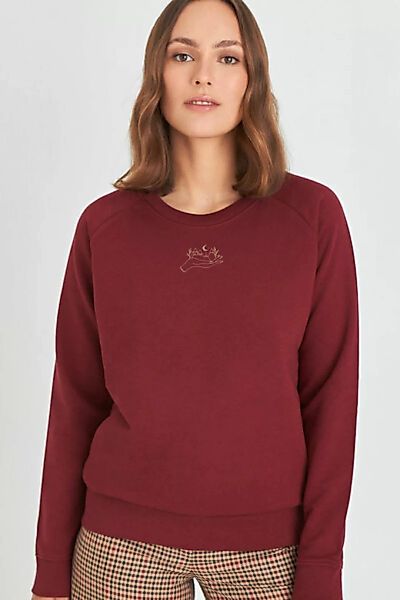 Rubinrot Biobaumwolle & Recycling- Faire Herstellung- Vegan Sweater - Magic günstig online kaufen