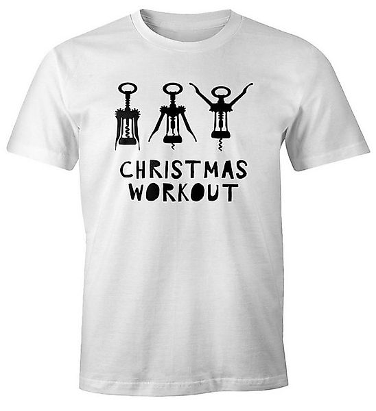 MoonWorks Print-Shirt Herren T-Shirt Weihnachten lustig Christmas Workout F günstig online kaufen