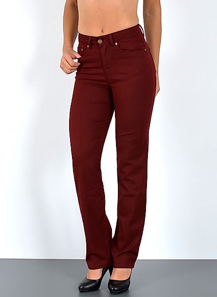 ESRA Stoffhose Damen Straight Fit Hose günstig online kaufen