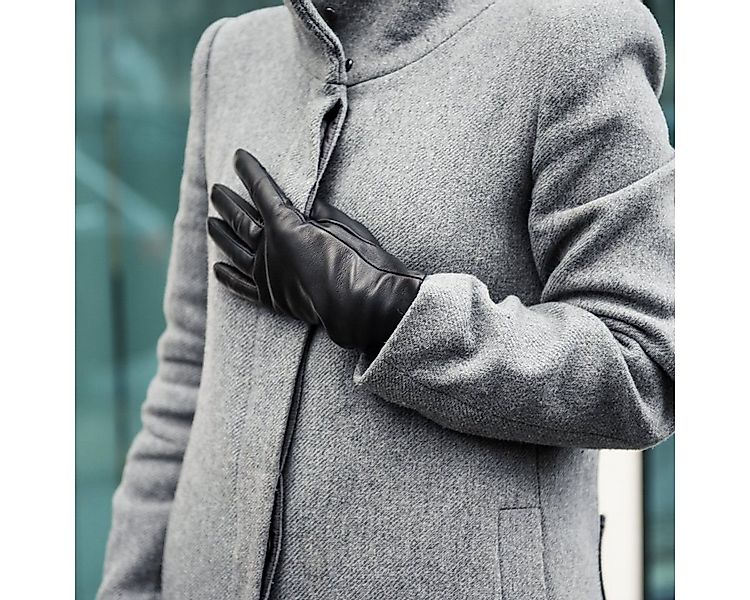 Navaris Lederhandschuhe Touchscreen Nappa Lederhandschuhe Damen - Lammleder günstig online kaufen