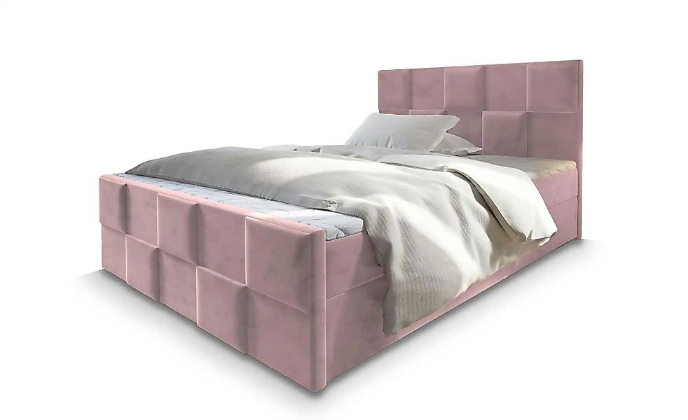MASSENO Boxbett mit Bettkasten Mona ¦ rosa/pink ¦ Maße (cm): B: 160 H: 98 B günstig online kaufen