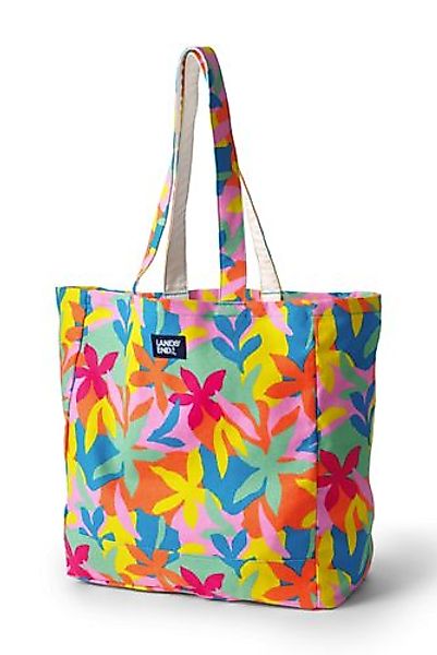 Faltbare Strandtasche, Damen, Größe: Einheitsgröße Erwachsener, Blau, Baumw günstig online kaufen
