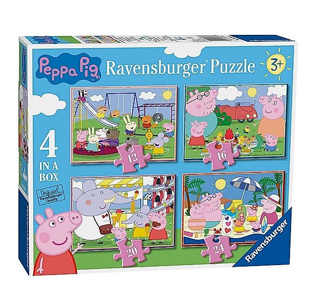 Peppa Pig Puzzle 4 in 1 Kinder Puzzle Peppa Wutz Peppa Pig Ravensburger, 24 günstig online kaufen