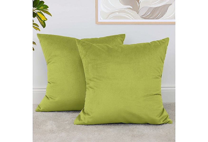 Amilian Dekokissen 2er Set - Kissen mit Füllung und Bezug - Sofakissen, Zie günstig online kaufen