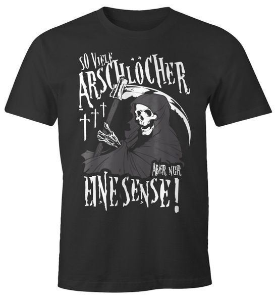 MoonWorks Print-Shirt So viele Arschlöcher aber günstig online kaufen