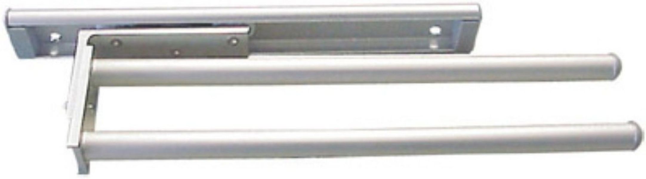 FACKELMANN Handtuchhalter ausziehbar, 2-armig Aluminium, Doppelhandtuchstan günstig online kaufen