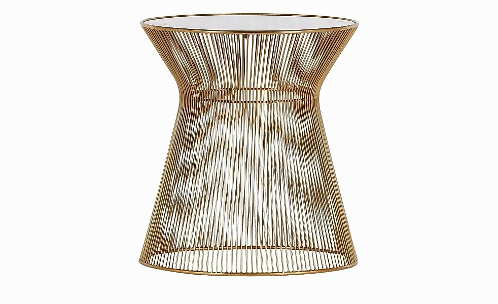 Beistelltisch  Cecil ¦ gold ¦ Maße (cm): H: 44  Ø: 40 Tische > Beistelltisc günstig online kaufen