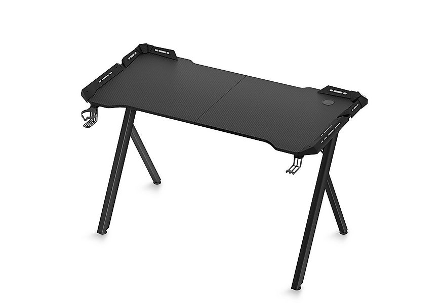 FIVMEN Computertisch Gaming Schreibtisch Mit Licht Y-Frame Stehpult in Gami günstig online kaufen