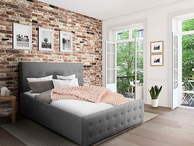 Home affaire Polsterbett "Vaine", in 5 Breiten, auch in Länge 220 cm, incl. günstig online kaufen