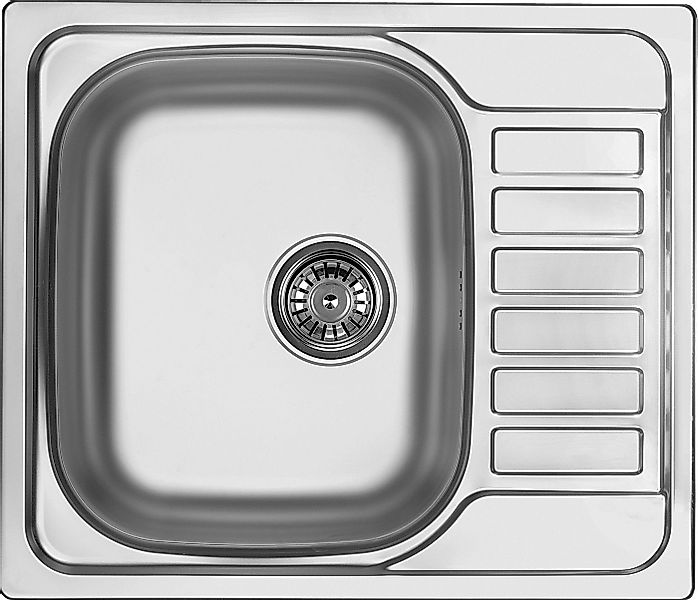 Faizee Möbel Edelstahlspüle Edelstahl Einbauspüle 60x50,5 cm, (1 St) günstig online kaufen