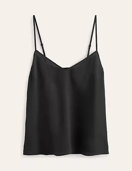 Trägerhemd aus Seide Damen Boden, Schwarz günstig online kaufen