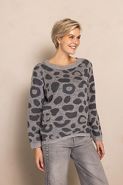 Zhrill Strickpullover "ZHISABELLA", Leoparden Muster, Regular Fit günstig online kaufen