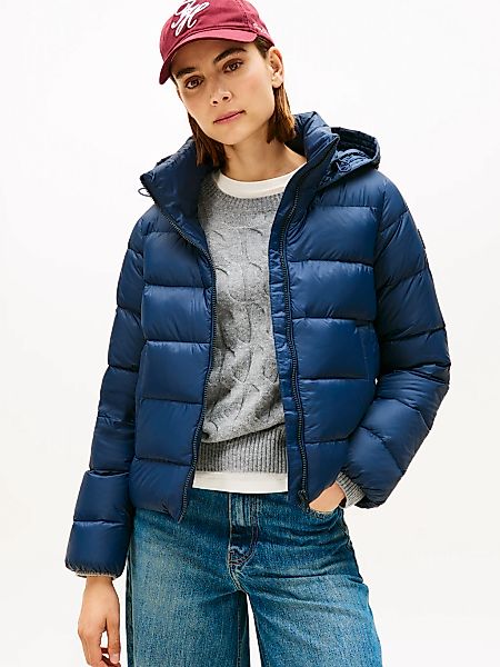 Tommy Hilfiger Steppjacke "LW DOWN CASUAL JACKET" mit Kapuze mit Logoprägun günstig online kaufen